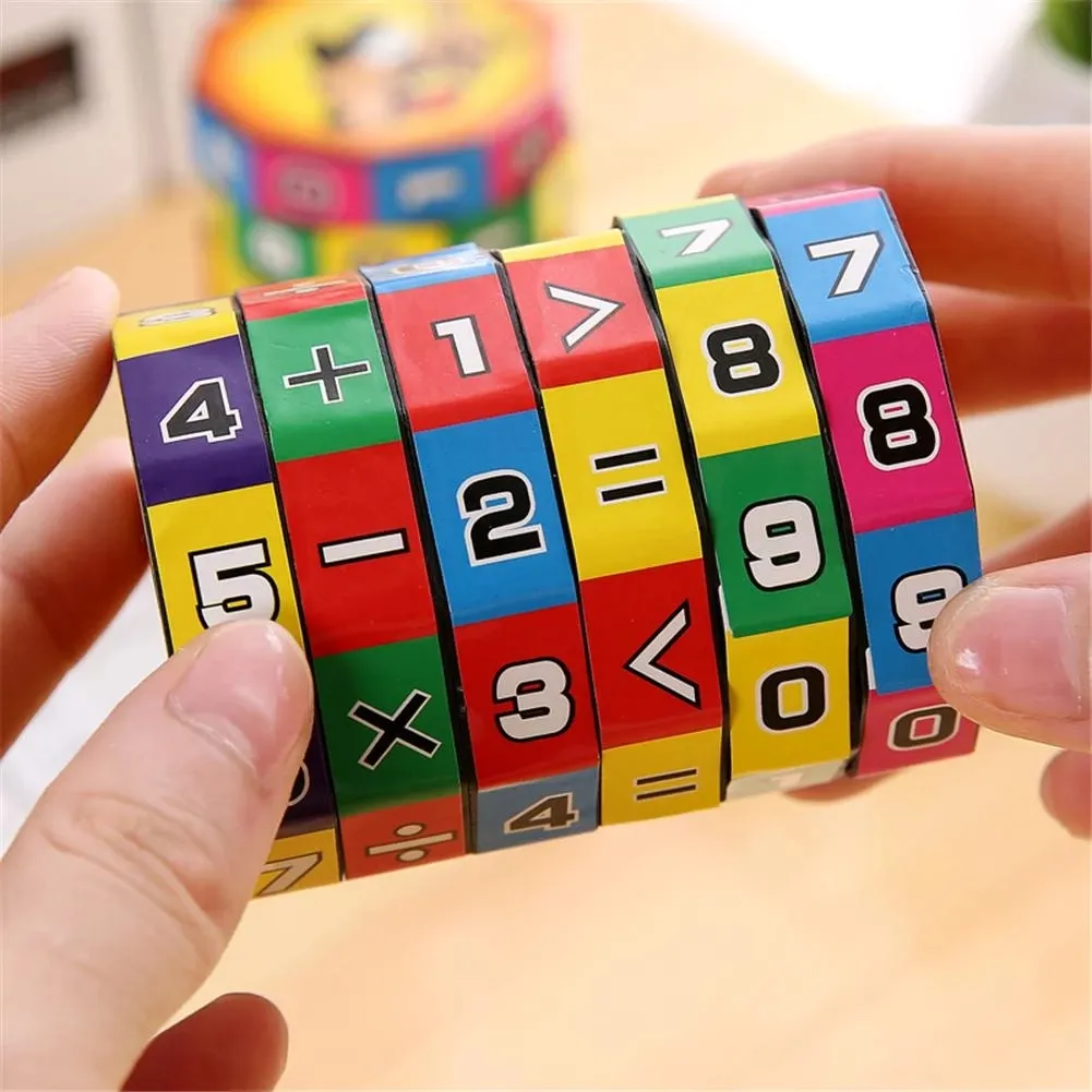 Детская игрушка Монтессори, математические цифры, магический куб, игрушка-пазл, игра для раннего обучения, развивающая игрушка, веселая математическая игра