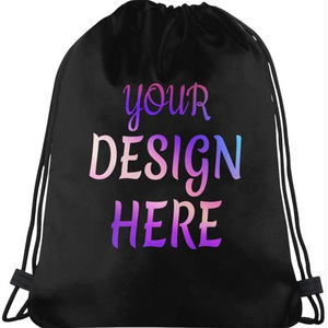 Sac à dos à cordon de serrage en gros avec logo, sac de sport unisexe, sac de gym, sacs imprimés, sac à dos à cordon de serrage personnalisé en polyester <span class=keywords><strong>pas</strong></span> <span class=keywords><strong>cher</strong></span> - Product Image 2