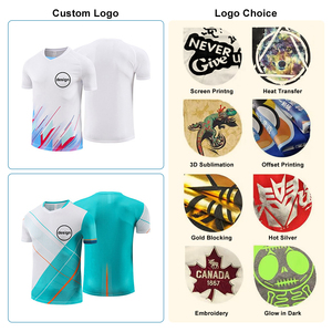 Camiseta Deportiva de Manga Corta con Logotipo Personalizado OME, Talla Grande, Estampado Completo, para Hombre, para Correr, Maratón - Product Image 3