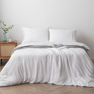 Tre bedsheet sang trọng bộ đồ giường thiết lập vết được trang bị tấm Duvet cover Set nhà dệt tre hữu cơ tấm Nữ Hoàng Kích thước tấm - Product Image 2