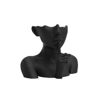 Human Face Shape Makeup Brush Holder Multi-Functional Desk Organizer Customizable Logo for Cosmetic Storage Artistic Design PP - Product Image 5