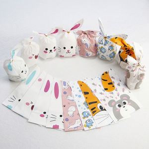 สินค้าใหม่ 50 ชิ้น/ล็อต ถุงของขวัญพลาสติกใส่ขนมรูปหูกระต่ายน่ารัก และอุปกรณ์ตกแต่งงานปาร์ตี้สำหรับทำขนมหวาน - Product Image 2