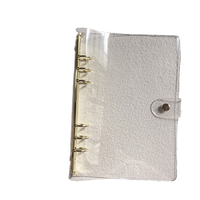Organiseur de budget en PVC transparent A4-A7, reliure spirale thermique, couverture de livre transparente pour planificateur financier, organisateur de cadeaux