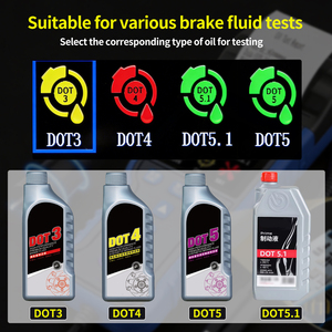 Probador Digital de Líquido de Frenos TM280D, Detector de Humedad para Aceite de Frenos de Automóviles DOT3/DOT4/DOT5.1 con Impresión - Product Image 3