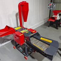 Machine à hacher le fourrage commerciale avec capacité réglable pour le traitement de l'herbe, du foin, de la paille et des tiges de maïs dans les fermes d'alimentation animale
