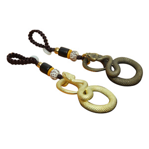 Trung quốc năm của con rắn <span class=keywords><strong>2025</strong></span> người đàn ông may mắn Keychain kim loại rắn Móc chìa khóa quyến rũ Mặt dây chuyền đồ trang sức động vật Keyring Brass rắn Keychain - Product Image 6