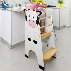 Torre de Aprendizaje de Madera para Bebés, Torre de Aprendizaje Ajustable para Niños Pequeños, Torre de Aprendizaje de Madera para Cocina - Product Image 1