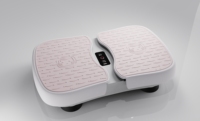 Mini plaque vibrante portable pour le corps entier, pour la remise en forme à domicile, amincissement et mise en forme, vitesse réglable (1-99 niveaux), puissance 25W, 15 minutes