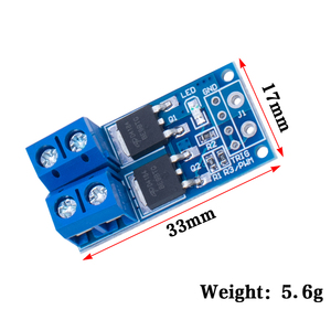 Módulo de acionamento de interruptor acionado MOS <span class=keywords><strong>FET</strong></span>, regulador PWM de alta potência, painel de controle eletrônico 5V-36V, 15A, 400W - Product Image 4