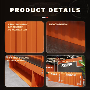 Bán buôn nóng bán tùy chỉnh kích thước màu kim loại bảng thanh container phong cách công nghiệp steampunk quầy <span class=keywords><strong>bar</strong></span> - Product Image 3