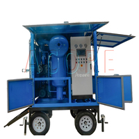 Machine de traitement d'huile de transformateur mobile de type remorque avec structure fermée