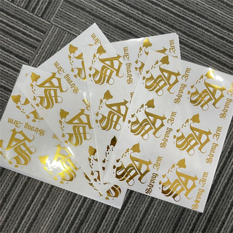 Customized Black 100 Y Metallic Heat Transfer Vinyl Rose Gold Metal Foil Tshirt Printing Heat Transfer logo Sticker for Fabric
