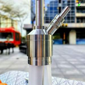 Cachimba de acero inoxidable, Cachimba alemana Pro-X, Shisha portátil, Steamulation Narguile Sheesha Chicha Cachimbas Nargile Set - Product Image 6