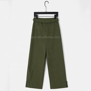 Primavera Casual da donna <span class=keywords><strong>pantaloni</strong></span> Cargo armes <span class=keywords><strong>con</strong></span> tasca laterale verde <span class=keywords><strong>con</strong></span> Zip <span class=keywords><strong>pantaloni</strong></span> da donna <span class=keywords><strong>pantaloni</strong></span> Casual <span class=keywords><strong>pantaloni</strong></span> Casual per donna - Product Image 2