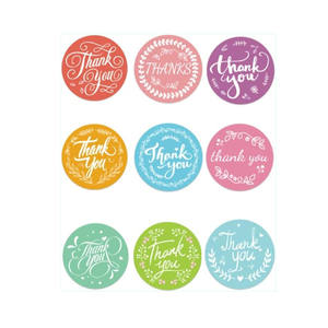 12 pegatinas adhesivas irregulares para manualidades DIY por hoja, etiquetas de sellado de agradecimiento para repostería, decoración de dibujos animados de PVC ecológico - Product Image 4