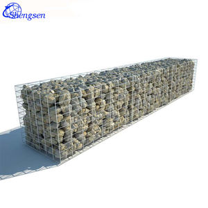 Kasa Gabion lasan galvanis tugas berat Grid kawat baja tahan karat untuk konstruksi dinding penahan kontrol erosi persegi - Product Image 2