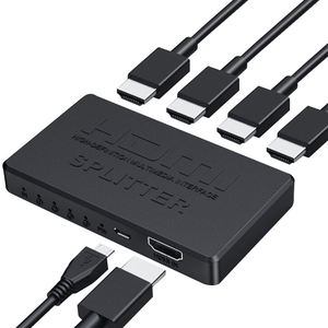 Répartiteur HDMI 1 entrée 4 sorties et 1 entrée 2 sorties, 1080P 30Hz 60Hz, gestion EDID pour <span class=keywords><strong>Apple</strong></span> TV, Roku, <span class=keywords><strong>Chromebook</strong></span> - Product Image 5