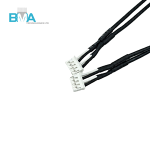 2,00 mm pitch 4-pins connector 4-aderige draad zwart PVC met krimpkous 580 mm/1,90 ft voor interne signaalbedrading van consumentenelektronica - Product Image 2