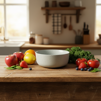 Service de table en grès élégant et luxueux |   Ensemble de 4 assiettes et bols en céramique grise |   Lave-vaisselle résistant à la chaleur et étanche |   pour la maison