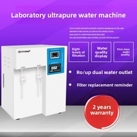 Machine à eau ultra-pure de laboratoire de 15 litres, instrument biochimique, filtre de bureau, équipement d'eau distillée, déionisation 220V