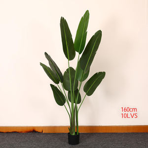 Arbre tropical artificiel avec pot, feuilles de <span class=keywords><strong>bananier</strong></span> en soie artificielle, décoration intérieure et extérieure, faux sol en plastique, STD-LRJ - Product Image 3