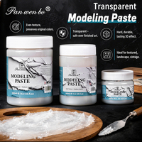 Pasta de Modelado Transparente en Gel con Textura 3D, 17.6 OZ, Pasta de Modelado Acrílica Transparente para Realzar Esculturas