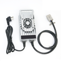 Chargeur de batterie Lifepo4 de qualité industrielle étanche série KPR7 768w 72v 10a Affichage en temps réel Solution de charge industrielle