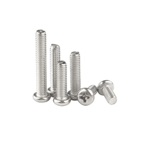 Tornillo de máquina de cabeza cilíndrica Phillips de acero inoxidable 304 316 DIN7985, tornillo de cabeza redonda con acabado liso, métrico M2-M10, con ranura cruzada