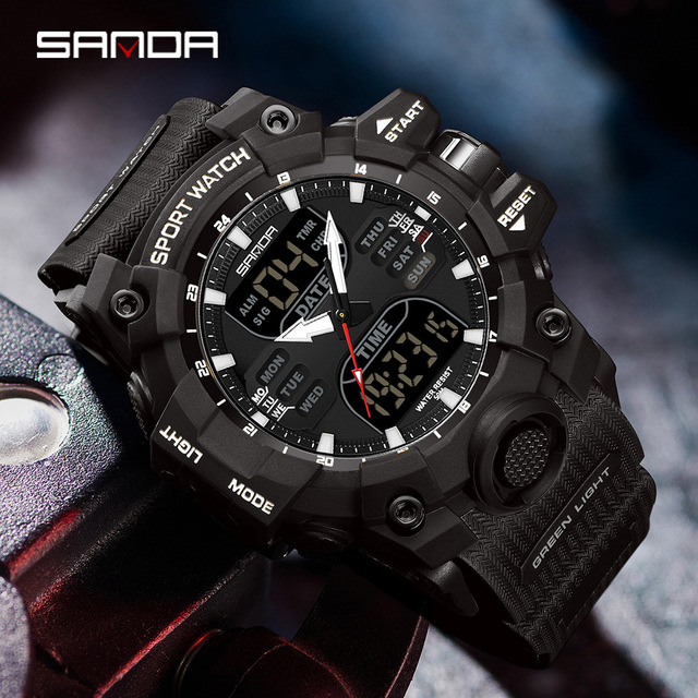 Electronic Watch New Youth Sports Luxury Business Trend Men's Personality Fashion Wholesale Digital Watch