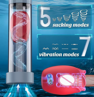 Entraîneur de pénis à vide pour bain d'eau, lisse, confortable, sûr pour le corps, facile à nettoyer, lavable, réutilisable pour hommes, jouet sexuel pour adultes
