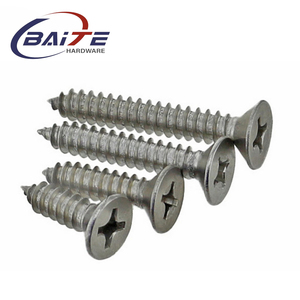 Thép không gỉ Tự Khai thác vít Phillips chìm đầu mở rộng vít gỗ với hệ thống đo lường inch Đầu Phẳng - Product Image 2