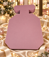 Boîte cadeau calendrier de l'avent parfumée rose personnalisée en gros, 12 tiroirs, emballage cosmétique de luxe, boîte surprise mystère