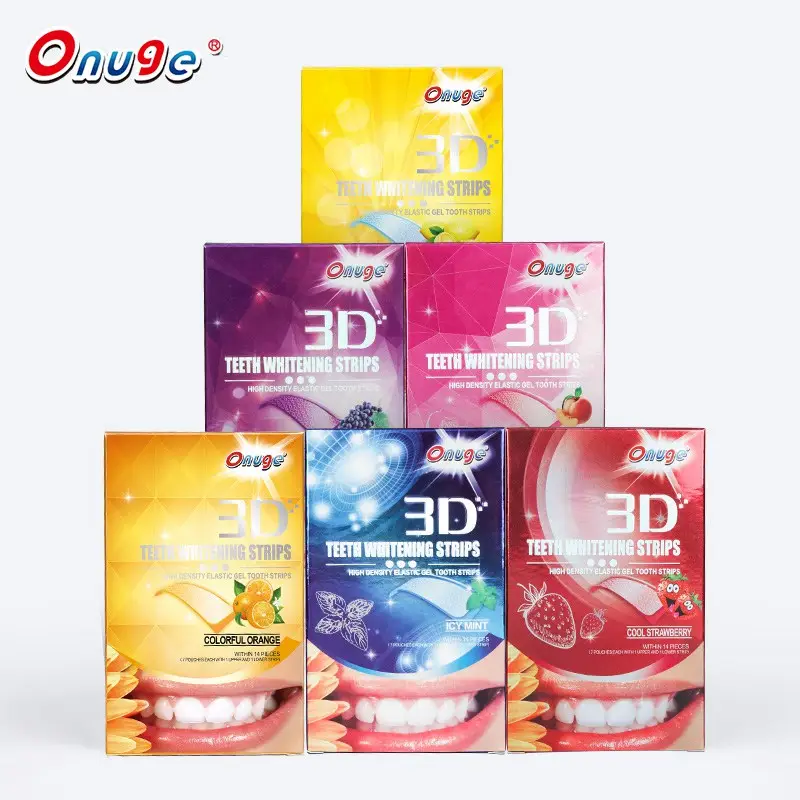 Blanqueamiento Dental profesional de blanquear los dientes 3D Cuidado Oral Dental tiras elimina café