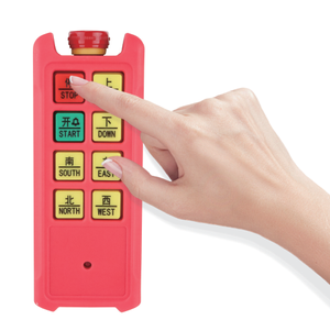 8 nút FSK tầm xa RF không dây điều khiển từ xa ngành công nghiệp máy phát kim loại cần cẩu tời thang máy thang máy cửa chớp - Product Image 5