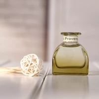50ml 100ml 150ml 250ml Flint Carré Parfum Bâton Ménage Bureau De Luxe Air Rafraîchir Aroma Set Reed Diffuseur Huile Bouteille En Verre