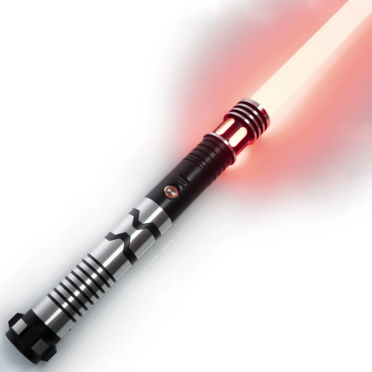 LGT SABERSTUDIO flash on clash Metal Hilt Heavy Dueling lightsaber with Smooth Swing neopixel light saber glow toys for Cosplay