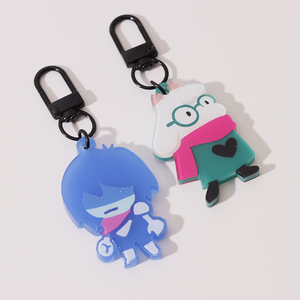 Porte-clés personnalisé Vigreat en acrylique transparent avec liquide et huile, <span class=keywords><strong>shaker</strong></span> rempli, impression UV, anime personnalisé, porte-clés en acrylique à sable mouvant - Product Image 6
