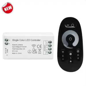 2.4G DIM-02 radiofrequência baixa tensão toque controle remoto dimmer para DC12V-24V única cor tira de luz LED