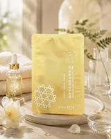 Masque facial de luxe imperméable à surface mate anti-huile en sachet multicouche d'aluminium anti-perforation pour soins de la peau, shampoing et lotion