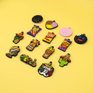 Llavero de comida mexicana de PVC personalizado con tacos y nachos Kawaii para llavero Keycap y eventos promocionales - Product Image 1