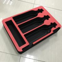 Insert de plateau intérieur coloré en mousse EVA gravée CNC multicolore pour emballage de boîtes