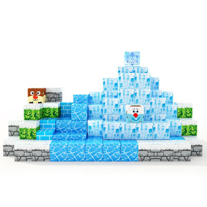 Blocs Magnétiques Version Frozen Jouets pour Filles <span class=keywords><strong>Princesse</strong></span> Château STEM Jeux Sensoriels pour Enfants Jouets pour Tout-Petits Cadeaux d'Anniversaire de Noël - Product Image 6
