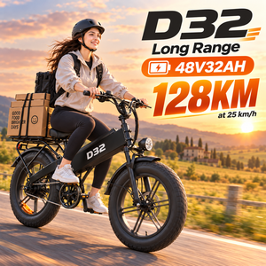 จักรยานไฟฟ้า OEM D32 มอเตอร์เกียร์ความเร็วสูง 750W 48V32Ah ระยะทาง 128 กม. จัดส่งแบบกำหนดเองได้ - Product Image 1