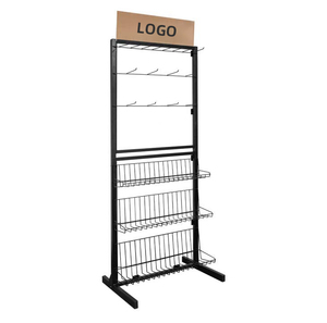 Wholesale Hanging <strong>Hooks</strong> Shelf Metal <strong>Display</strong> Stand Cheese &amp; Wine Gifts <strong>Wire</strong> <strong>Display</strong> <strong>Rack</strong> Stand With <strong>Hooks</strong> - Product Image 2