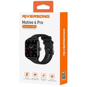 Reloj inteligente Riversong Motive 6 Pro negro, deportivo, con monitor de frecuencia cardíaca y seguimiento del sueño para hombres y mujeres - Product Image 6