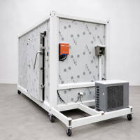 Conteneur mobile portable de stockage frigorifique, chambre froide pour événements de restauration en plein air