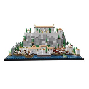 Blocs de construction Moc 117805 Acropole d'Athènes, architecture antique grecque, scène de rue de construction, jouet - Product Image 2