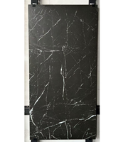 Baldosas para Pavimento Exterior 600x1200x18mm, Porcelana Negra y Blanca, Antideslizantes, para Jardín