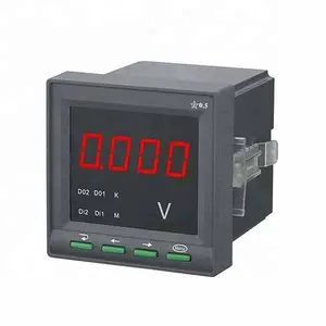 Voltmeter Pengukur Voltase Ac 300V, Ammeter Panel Led Digital Kontrol Voltase