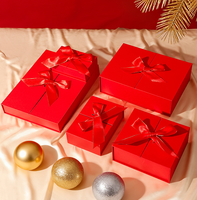 En stock, boîte cadeau rigide en forme de livre, bleue, à couvercle rabattable, écologique, portable, pour l'emballage de bijoux et de montres